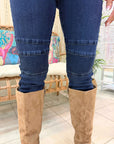 Suka Skinny Pleaded Leg Jeans Dark