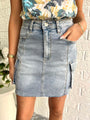 Denim Cargo Skirt
